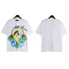 SS New MiriT Shirt Col rond en cuir lettre broderie colorée mouchetée Graffiti lettre impression T-shirts à manches courtesS T-shirts amples pour hommes et femmes Top vêtements