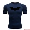 Top Sports Running Shirt Mens T-shirt Fitness Curto T-shirt Quick Dry Work Out Gym Collants Camisa Muscular Compressão MMA Roupas 240219