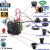 Mini pino buraco áudio bidirecional h.265 ir-cut cctv vigilância de vídeo imx415 4k wifi câmera ip 8mp módulo de rede starlight