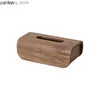 Tissue Boxes Napkins Simple Wooden Tissue Box Extractable Type Paper Towel Napkin Holders Home Desktop Rectangular Toilet Paper Napkin Boxes Shelves Q240222