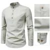 Polos pour hommes Chemise d'automne Anti-fer Hommes Doux Formel Respirant Top Grande affaire anti-rides pour l'interview