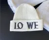 Luxury Wool Knitted Hat Beanie Designer Women embroidery Sequin Letter Beanie cap Skull Cap Winter Warm Fashion Men Fisherman embroidery Hat High Quality Free SHIP