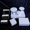 9pcs Wedding Decoration Cake Bar Column Dessert Table Buffet Plates Trays Party Wedding Favors Craft Centerpiece Home Hotel Feast Cake Food Drinks Fruit Holder