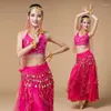 Scen Wear Costume Girl Belly Dance Anpassad vuxen Child Bellydance Baladi Shabbi Competiton Clothing Robe kläder