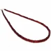 Colares 4mm natural facetado rubi garnet contas de pedras preciosas colar taseel inspiração corrente chakra elegante pulseira presente elegante chique