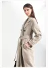 Jackets New Highend Camel Double Breasted Cashmere Coat Women's Medium Long Wool Woolen Coat for Women