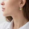 Earrings Trendy 14K Gold Plated Earrings 2023 Silver Hoops 925 Dangle Earrings for Women Lever Back Moissanite Earring Drop Girls Jewelry