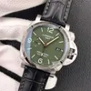 Panerais Watch Luminor 디자이너 럭셔리 시계 자동 운동 공장 PAM1056 사파이어 거울 스위스 크기 44mm cowhide 스트랩 기계 손목