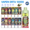 Местный склад в Германии VAPEN DRTA 12000 12 тыс. затяжек 12000 Одноразовая вейп-ручка Многоразовый разз-бар 10 тыс. 12 тыс. затяжек 650 мАч регулируемый поток воздуха RGB Light вейпы