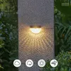 Tungsten Filament Lamp LED Solar Wall Light Outdoor Waterproof Solar Fence Lamps Security Light for Garden Yard Outside