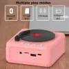 Högtalare Portable FM Radio Builin högtalare Mini Retro CD Player Design Bluetooth Speaker USB TF Card Mp3 Music Player Typec Charging