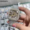 Diamonds AP Watch APF Factory VVS Out Moissanite może przeszłość luksusowe diamenty kwarcowe ruch lodowy szafir dla mechanicznych wysokiej jakości 035 O9U3V