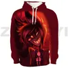 Hoodies masculinos anime hazbin hoodie tendência 3d el agasalho masculino roupas oversized pullovers casual moletom feminino lounge wear streetwear