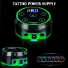 Secadores Aurora 2 Tattoo Power Supply Atualização Digital LCD Fonte de alimentação com adaptador de energia Mini LED Touchpad Tattoo Supplies