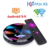 H96 Max X3 Android TV Kutusu 4GB 128GB Amlogic S905x3 Dört Çekirdek Bt WiFi 8K 64GB 32GB SET Üst Kutu Zz