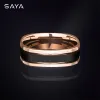 Rings Men Ring, Couple for Wedding Tungsten Rings, 8mm Width Rose Gold, Comfort Fit, Free Shipping, Customized