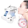 Devices 7 In 1 Hydra Dermabrasion Peel Cleaner LED Mask BIO Light RF Vacuum Face Cleaning Hydro Water Oxygen Jet Peel Skin Care Machine