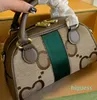 2024 Designer Bag Tote Bolsa Mulheres Bolsa Vintage Ombro Crossbody Bolsas Ophidia Boston Pillow Bag Grande Capacidade Sacos de Compras de Viagem Carteira de Lona