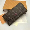 Designer Woman Wallet Women Purse Original Box Wallets Card Holder Flower Serienummer Datumkod Fashion2468