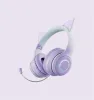 Headphone/Headset Best Gift LED Cat Ear Wireless Headphones Bluetooth 5.1 Young People Kids Headset Support 3.5mm Plug With Detachable Mic