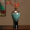 Vasos Escritório Cactus Planta Cerâmica Flor Cozinha Coreano Quarto Macetero Gengibre Jar Ikebana Flores Rosa Jarrones Decoração de Casa