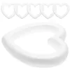 Bague de noël à fleurs décoratives, 2 pièces, bricolage artisanal, guirlande en forme de cœur, décoration de Festival, anneau suspendu (blanc)