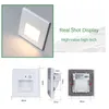 Wall Lamp Human Body Induction Stair Lights Indoor Outdoor Step 1.5W Recessed LED Light Staircase Bedroom Decoration