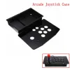 Joysticks DIY Acrylic Panel Case Replacement Clear Black Arcade Joystick Handle Arcade Game Kit Sturdy Construction Easy to Install