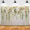 Hochzeitsfeier Dekoration Pocall Backdrop Blumen Wand Blumenbaby Geburtstagsprograry Hintergrund für PO Studio Pophone 240219