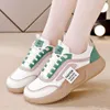 Wide headed bread loafers for women sports and leisure student color matching fashionable and trendy versatile for travel dad sneakers