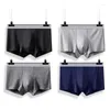 Underpants 8Pcs/Men's Underwear Sexy Men's Boxer Shorts Solid Color Black Crotch Cotton Breathable Sturdy Plus Size L-5XL