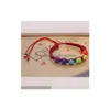 Chain Promotional Colorf Plastic Weave Beads Bracelet For Women Kids Handmade Bohemian Style Ajustable Rope Wholesale Drop Delivery J Dhbyr