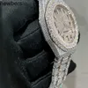 Diamonds AP Watch APF Factory VVS Out Moissanite może przeszłość luksusowe diamenty kwarcowe ruch lodowy szafirowe srebrne srebrne srebrne srebrne srebro t op jakość mechane77t