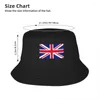 Berets union jack flaga brytyjska angielska dorosła rybak hat bob wiader hatt