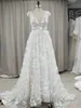 Festklänningar 2024 Spring New Women's Lace Dress Deep V Wedding Dress Kjol T240222