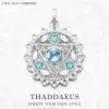 Pendants Pendant THROAT CHAKRA Blue Brand New Fashion Jewelry Europe Style Accessories 925 Sterling Silver Gift For Woman Girls