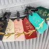 Travel Accessories Women Men Label Suitcase Tags ID Address Holder Creative Aircraft PU Leather Luggage Tag Baggage Boarding