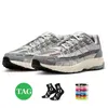 Casual Shoes P6000 Runnister Designer dla mężczyzn Kobiety P-6000 Sneakers Triple Biel Biały Khaki Wolf Grey Metallic Silver Racer Blue Plate Forme Outdoor Sports Treners