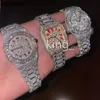 SuperClone Ap Diamond Diamonds Watch Pass Test Movimento al quarzo vvs Iced Out Sapphire Moissanite Diamond Watch Out Orologio Orologio da uomo Automatico di alta qualità I58