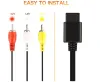 Kable 10pcs Wysoka jakość 180 cm 6 stóp AV TV RCA wideo kabel sznurkowy do gry w kostce do gier dla Nintend dla N64 64 Szybka wysyłka