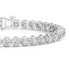 Bracelet de Tennis en diamant, luxe personnalisé, en argent véritable 9K 10K 14K, haut de gamme, glacé VVS Moissanite Lad