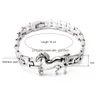 Bracelet de haute qualité en acier inoxydable cheval bracelet de charme pour les femmes chaîne de montre épaisse style européen bijoux de mode en gros goutte Deli Dhzad