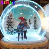 4mD (13,2 фута) с воздуходувкой оптом Красивая прозрачная ПВХ надувная рождественская снежная будка для фотосъемки