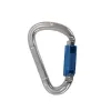 Accessories Automatic Locking 25kn Aluminum Carabiner Rock Climbing Dshape for Yoga Hammock Camping Hiking Outdoor Sports