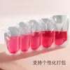 1000pcs 500ml boca inclinada frascos de plástico transparente bolsas em massa bolsas de plástico reutilizáveis à prova de vazamento bolsas de suco para viagens adultos mulheres homens