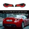 Para toyota gt86 brz ft86 led luz traseira 13-19 freio reverso estacionamento luzes de corrida streamer indicador de sinal de volta luzes traseiras