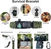Survival Gear Kit, 21 i 1 Survival Gear and Equipment, Cool Top Gadgets jul födelsedagspresenter för män pappa honom make pojkvän tonåring pojke camping fiske jakt