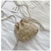 Fashion Small Shoulder Bags Women Beach Straw Woven Flower Embroidery Bags Ladies Lace Crossbody Handbags for Travel