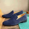Dres Shoe High Heels Quality Men Dressing Casual Shoe Suede Loafer Blue Soft Leisure Male Formal Women Shoes 220723