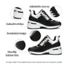 Vepose 8026A Zapatillas de deporte con cuña de moda para mujer, zapatos de tenis con soporte para arco